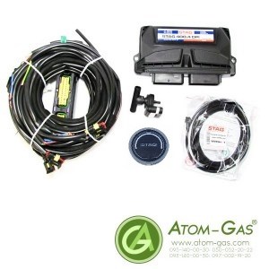 Электроника STAG- 4 QNEXT PLUS, 4 цил,  разъем тип Valtek, без ДТР, WATERPROOF, LED 600