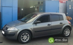 Установка ГБО (газ) на авто Renault Megane 1.6l 2003 г.