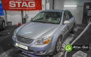 Установка ГБО на авто KIA Cerato 1.6l 2009 г., Северодонецк.