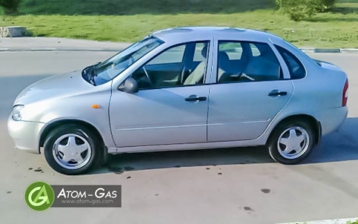 Установка ГБО (газ) на авто Lada 1117 1.6l.