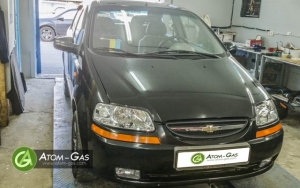 Установка ГБО на авто Chevrolet Aveo 1,6l 2009 г.