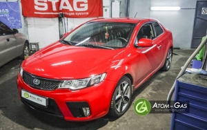 Установка ГБО на авто KIA Cerato Koup 2.0l 2011 г., Северодонецк.