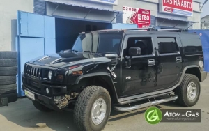 Установка ГБО (газ) на авто Hummer H2 6.0l 2008г.